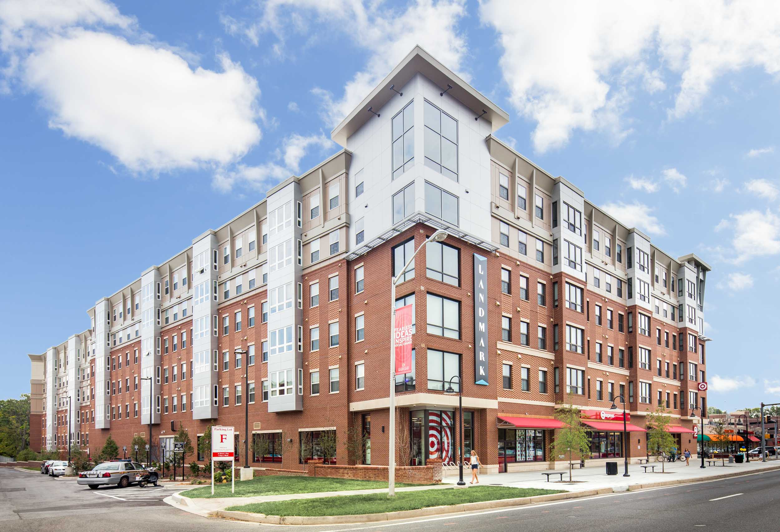 Landmark offers a prime location just across the street from the University of Maryland.