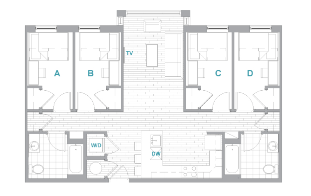 4BR/2BA Premium Image