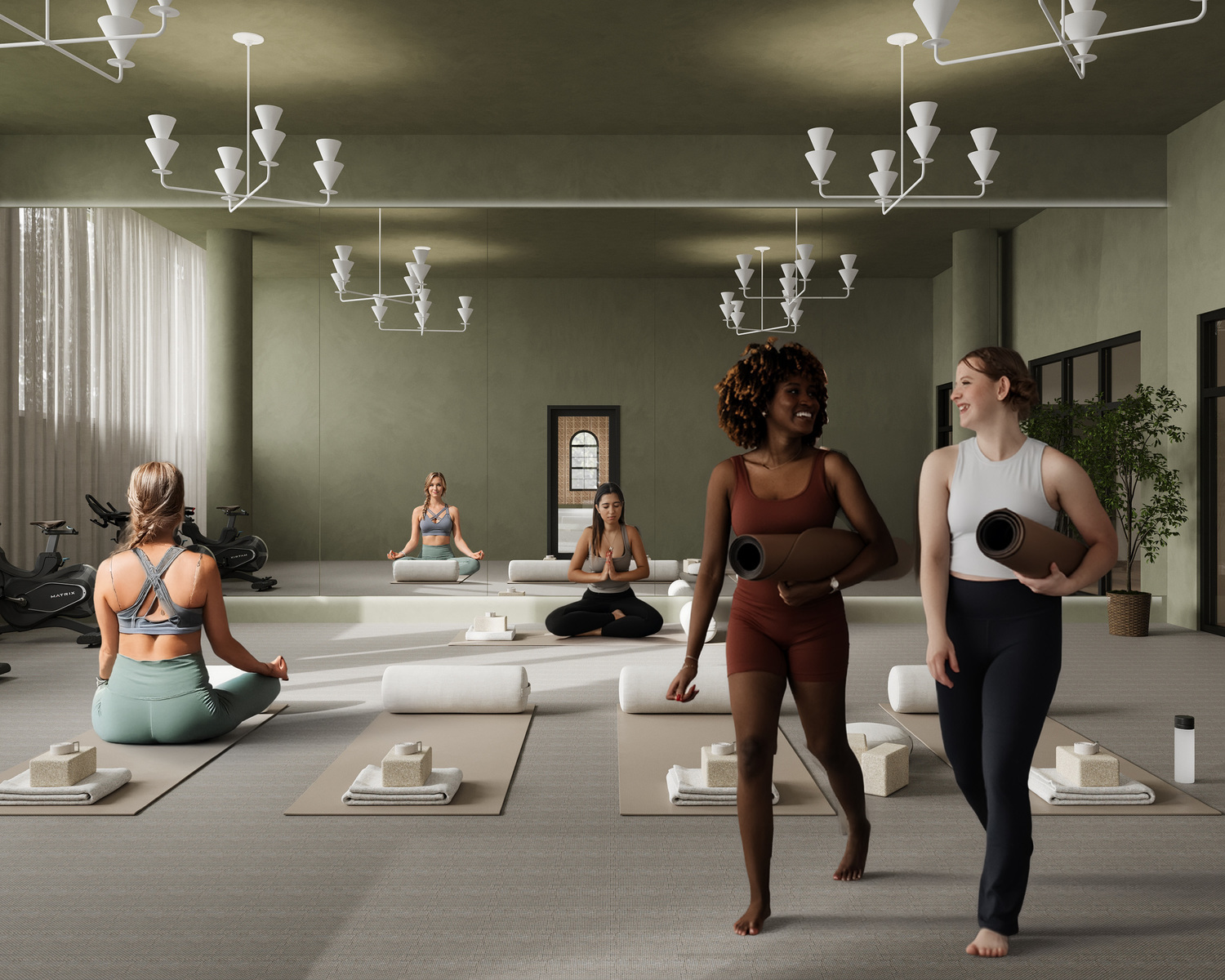 landmark rendering renovations yoga studio