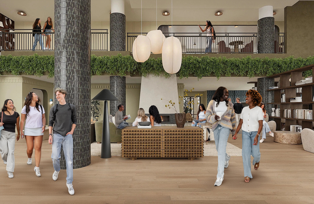 landmark rendering renovations lobby