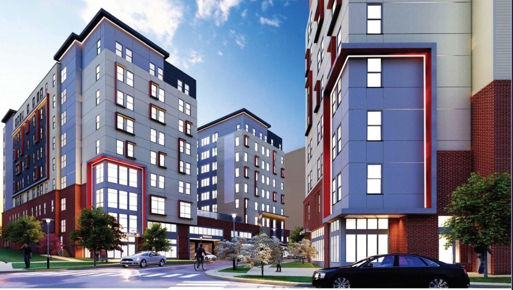 Exterior image of Aspen Heights College Park. 