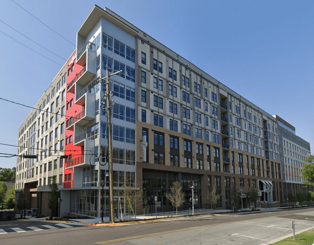 Exterior view of The Standard College Park. 